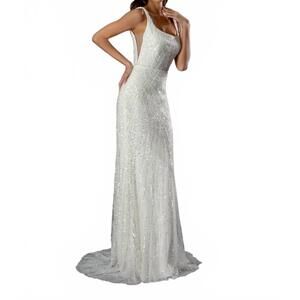 NEW STELLA COUTURE beaded wedding dress in ivory